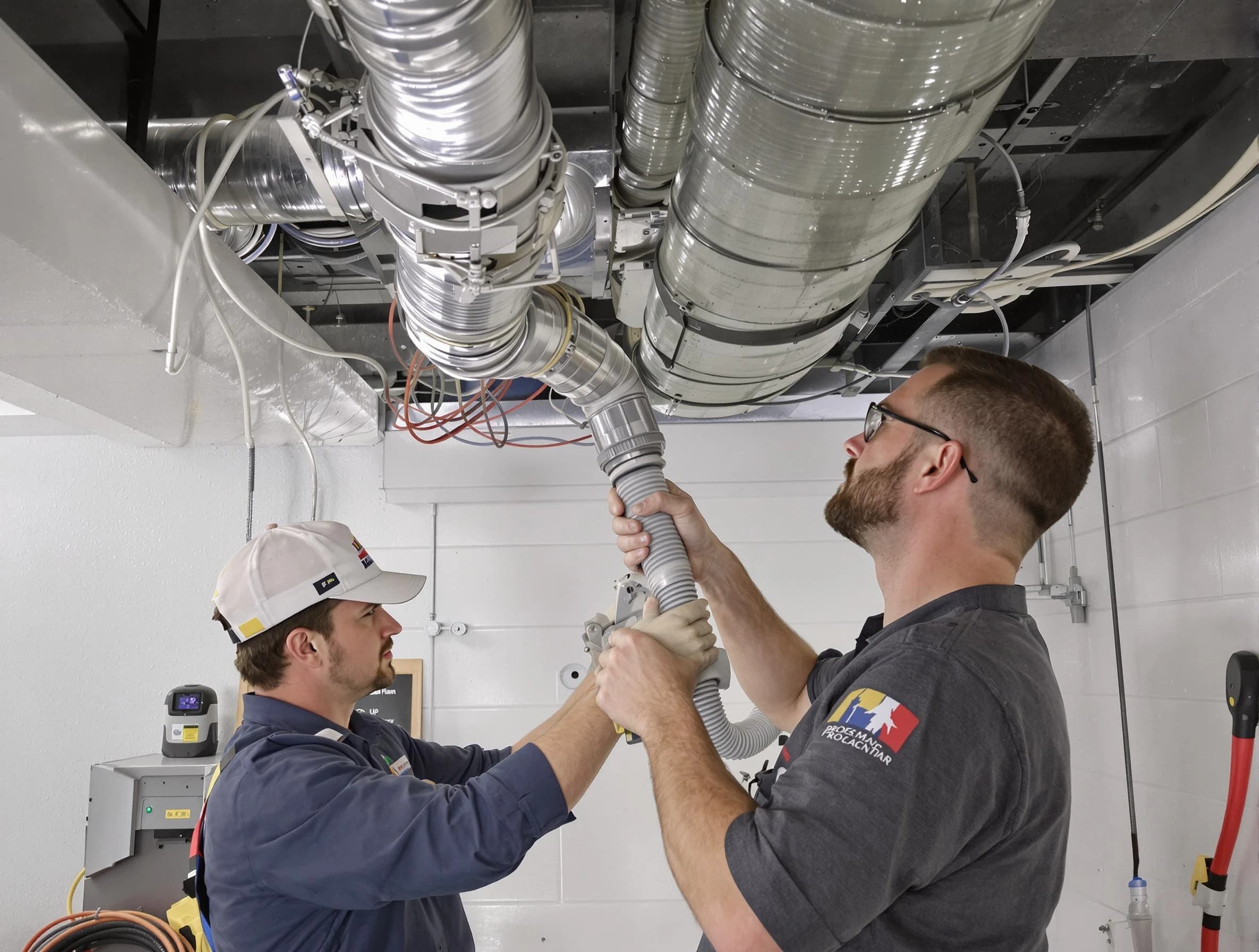 Indio Air Duct Cleaning technician performing thorough AC duct cleaning in Indio