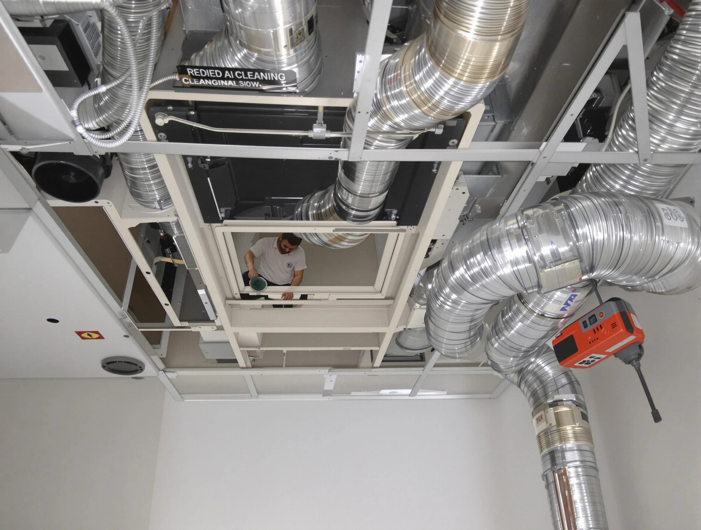 Indio Air Duct Cleaning technician performing detailed central duct system cleaning in Indio