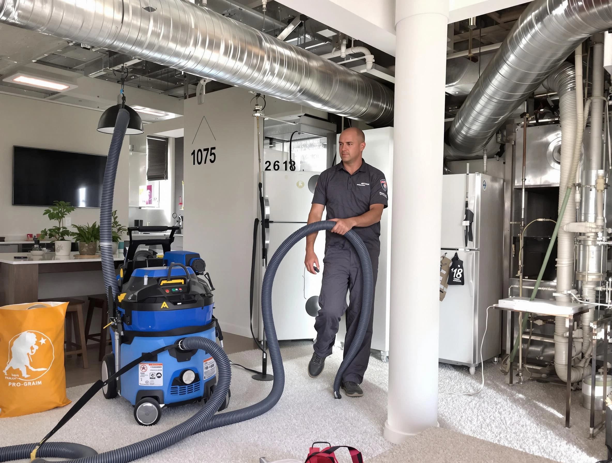 Indio Air Duct Cleaning expert performing detailed indoor duct cleaning for improved air quality in Indio